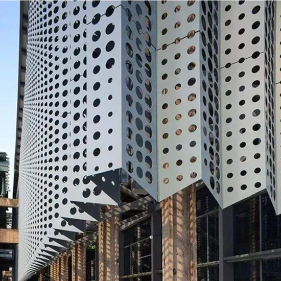 Fireproof Perforated Solid Aluminum Sheet for Curtain Wall Decoration Panel